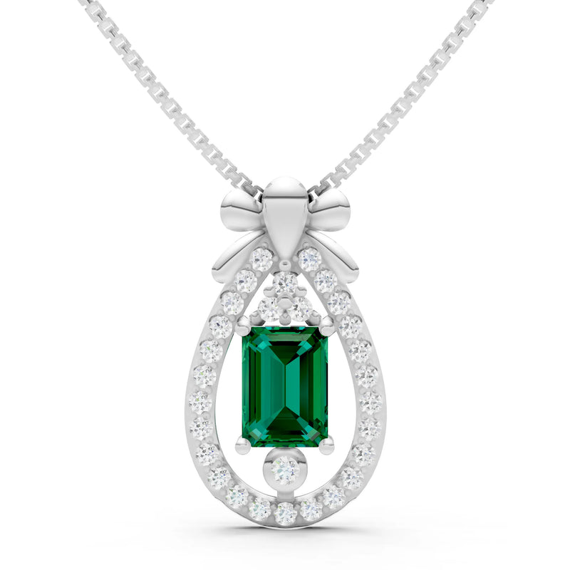 Profound Depth Ribbon Bow Pendant