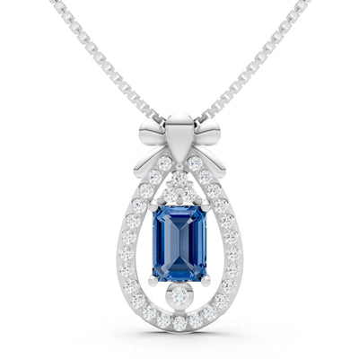 Profound Depth Ribbon Bow Pendant