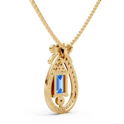 Profound Depth Ribbon Bow Pendant