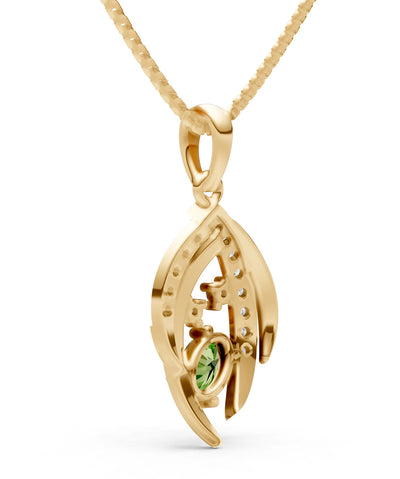Peridot Marquise Sweep Pendant