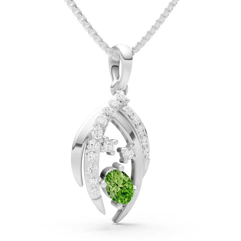 Peridot Marquise Sweep Pendant
