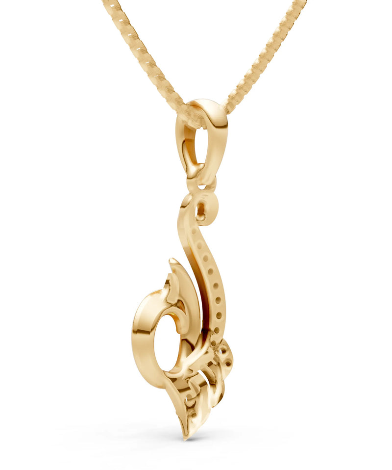 Swan Diamond Pendant