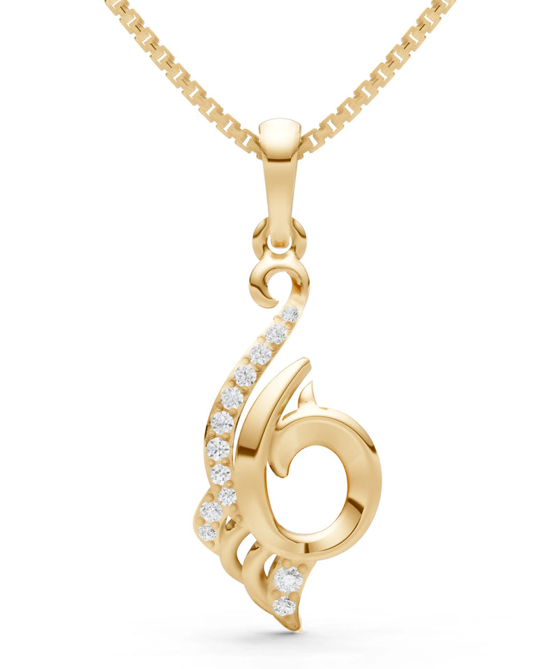 Swan Diamond Pendant