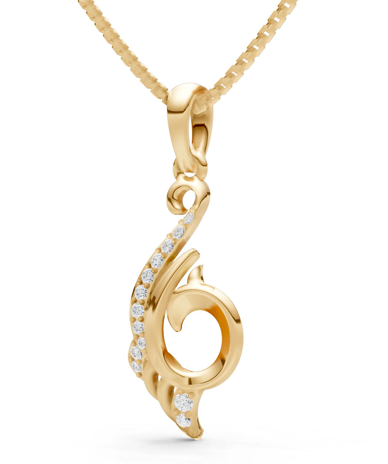 Swan Diamond Pendant