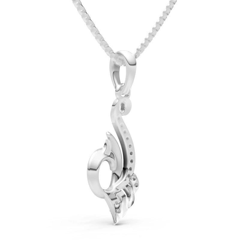 Swan Diamond Pendant