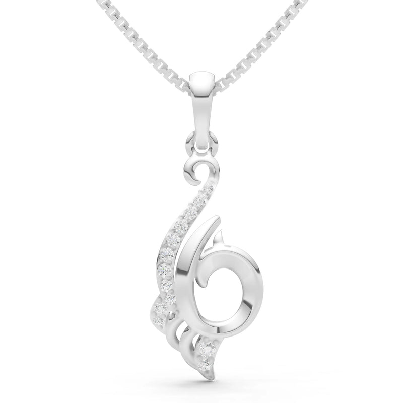 Swan Diamond Pendant