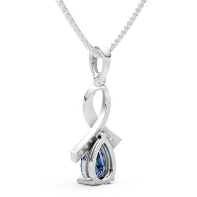 London Blue Topaz Drop Pendant