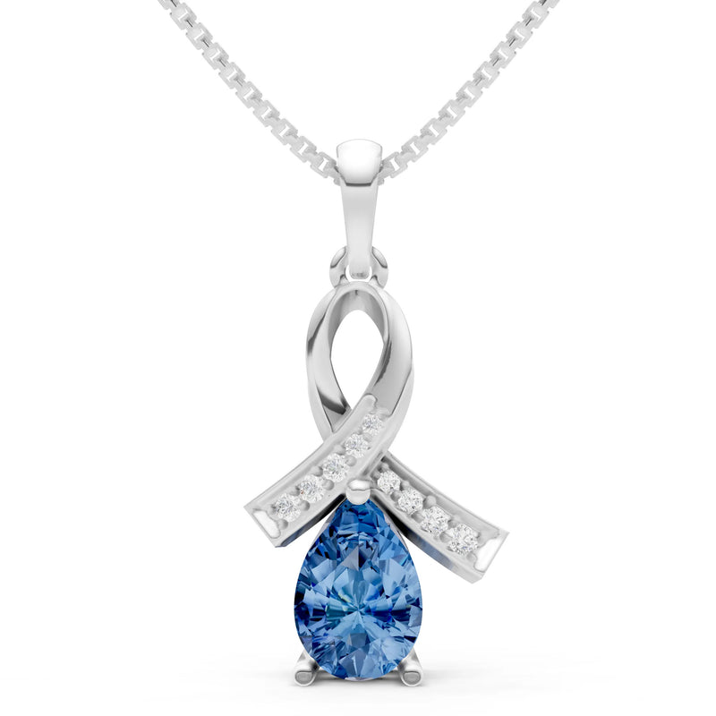 London Blue Topaz Drop Pendant