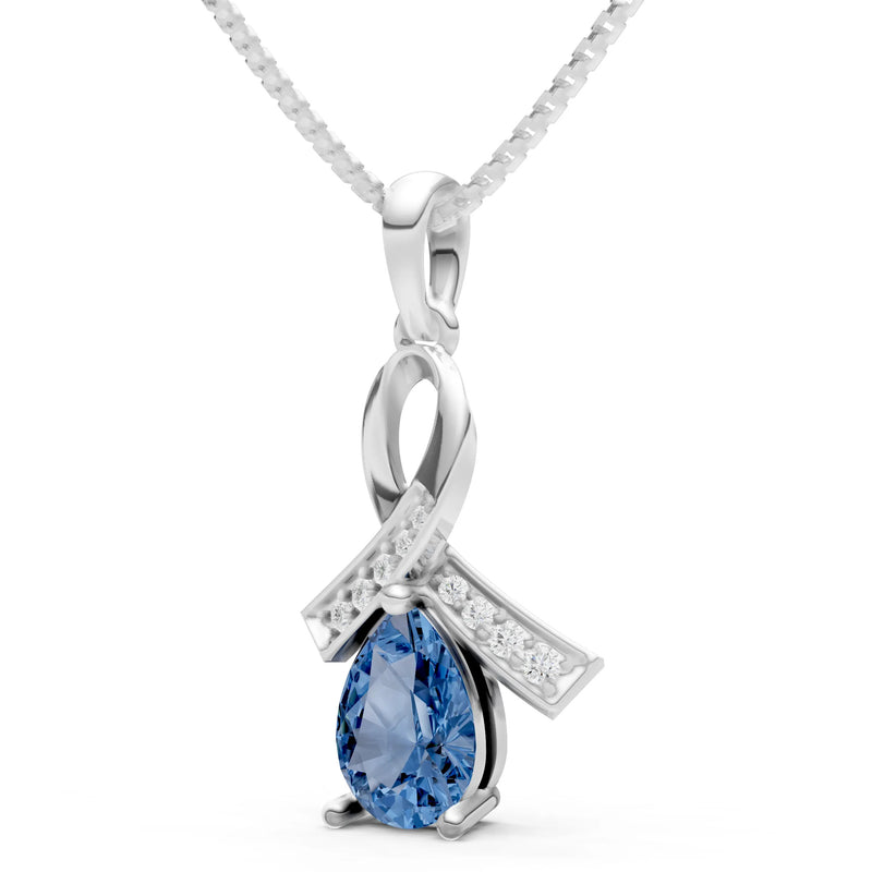 London Blue Topaz Drop Pendant