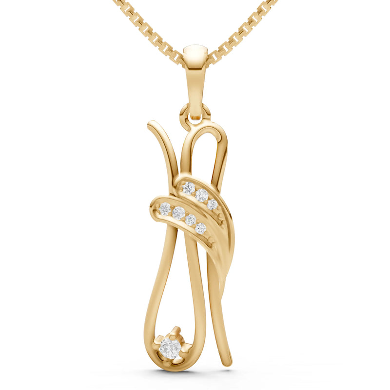 Abstract Embrace Pendant