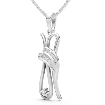 Abstract Embrace Pendant