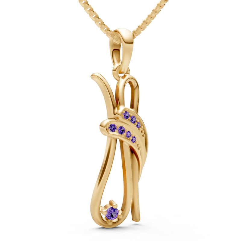 Abstract Embrace Pendant