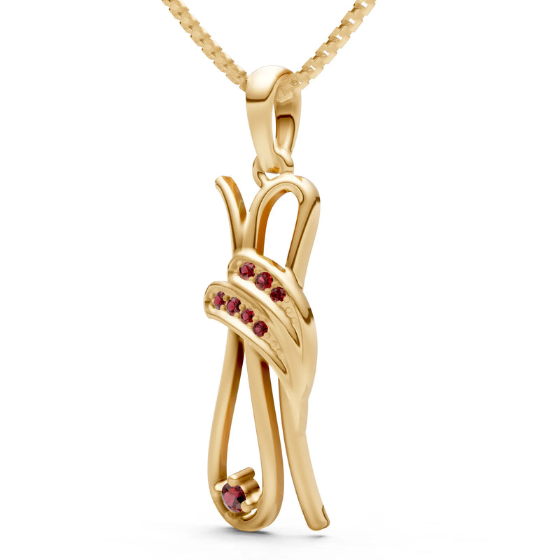 Abstract Embrace Pendant