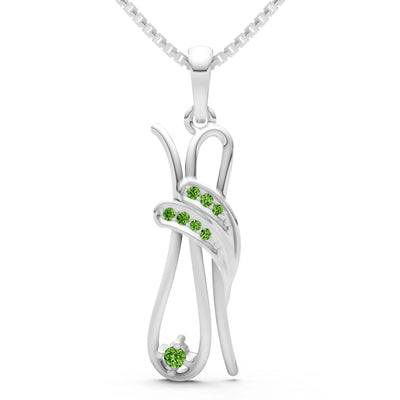 Peridot Abstract Embrace Pendant