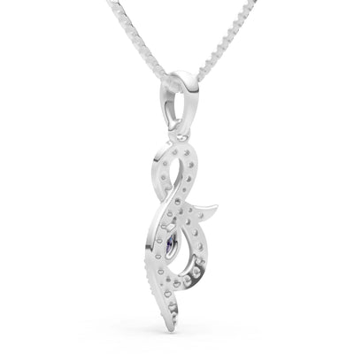 Amethyst And Shape Pendant