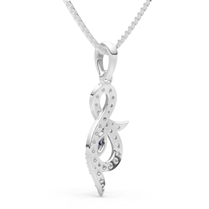 Amethyst And Shape Pendant