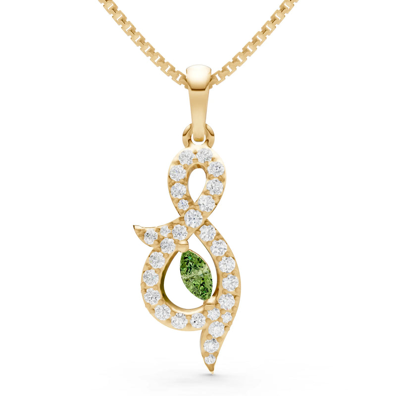 Peridot And Shape Pendant