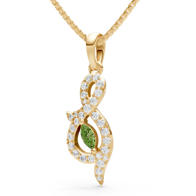 Peridot And Shape Pendant