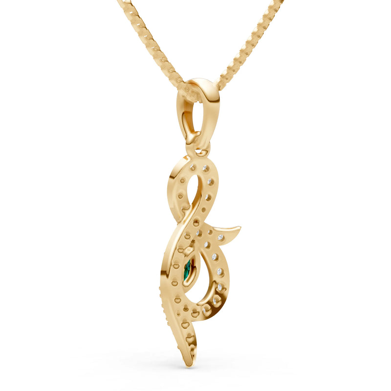 Emerald Undulation Station Adornment Pendant