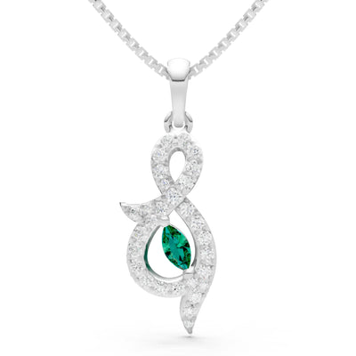 Emerald Undulation Station Adornment Pendant