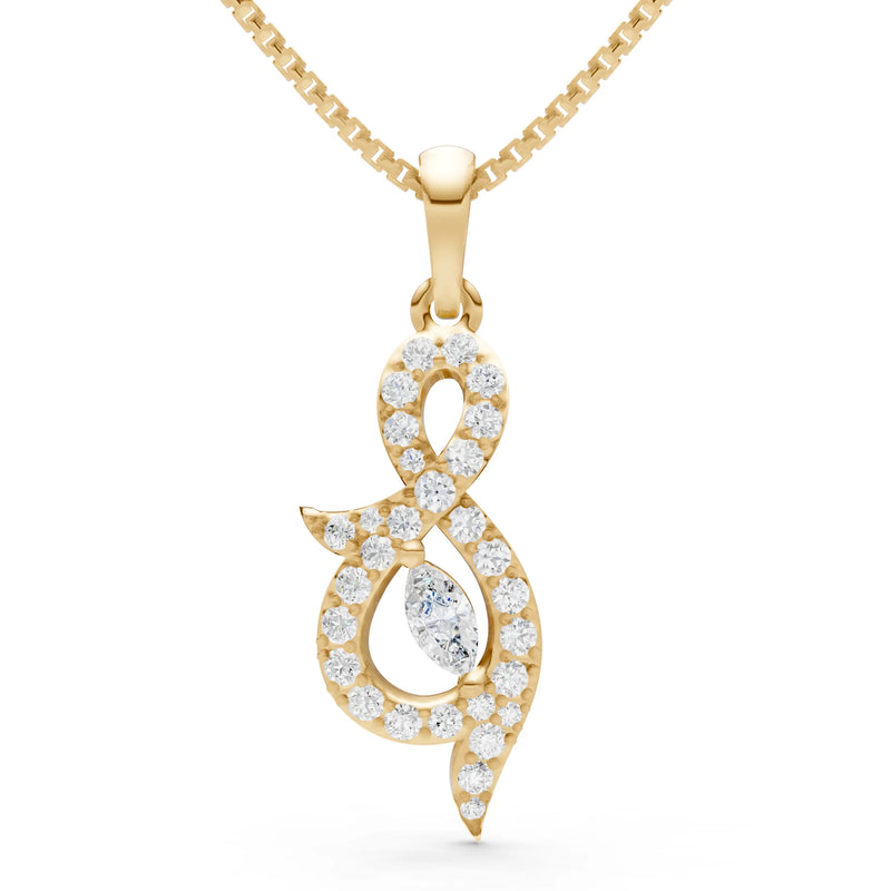 Diamond And Shape Pendant