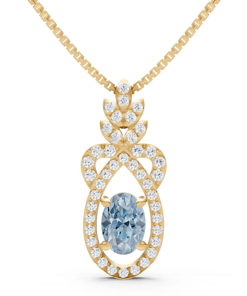 Regal Knot Oval Focus Splendor Pendant