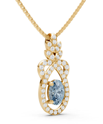 Regal Knot Oval Focus Splendor Pendant