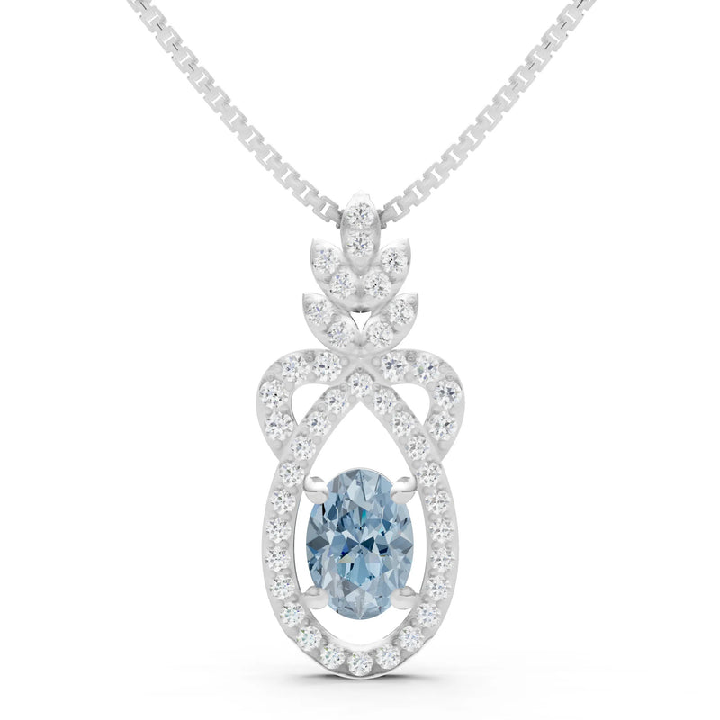 Regal Knot Oval Focus Splendor Pendant