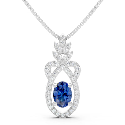 Regal Knot Oval Focus Splendor Pendant