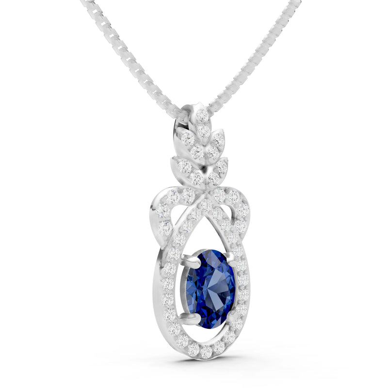 Regal Knot Oval Focus Splendor Pendant