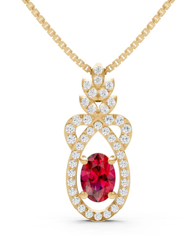 Regal Knot Oval Focus Splendor Pendant