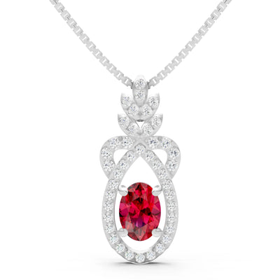 Regal Knot Oval Focus Splendor Pendant