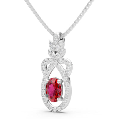 Regal Knot Oval Focus Splendor Pendant