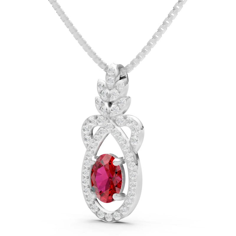 Regal Knot Oval Focus Splendor Pendant