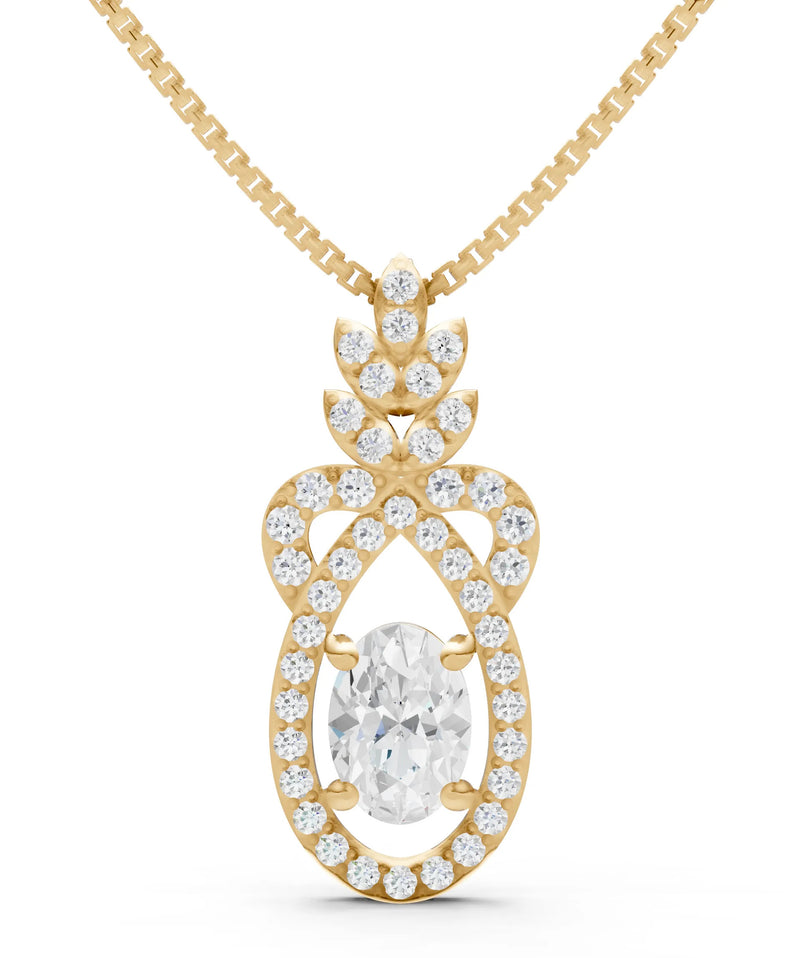 Regal Knot Oval Focus Splendor Pendant