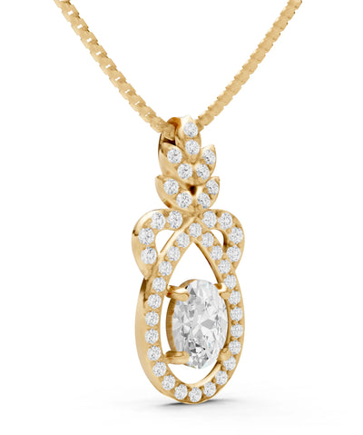 Regal Knot Oval Focus Splendor Pendant