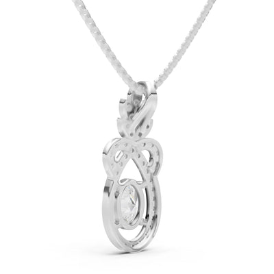 Regal Knot Oval Focus Splendor Pendant