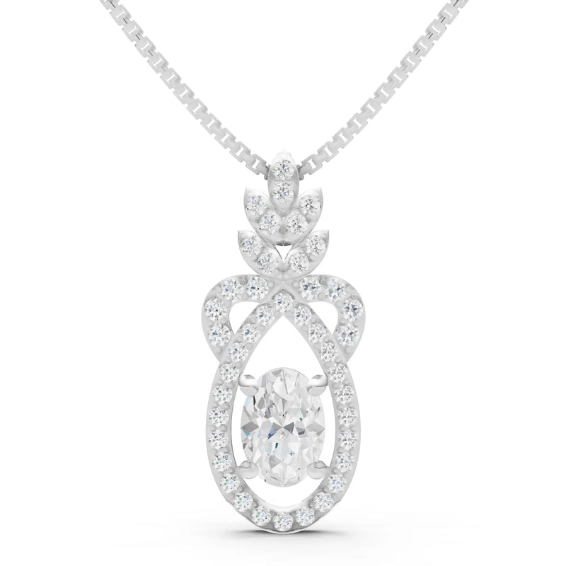 Regal Knot Oval Focus Splendor Pendant