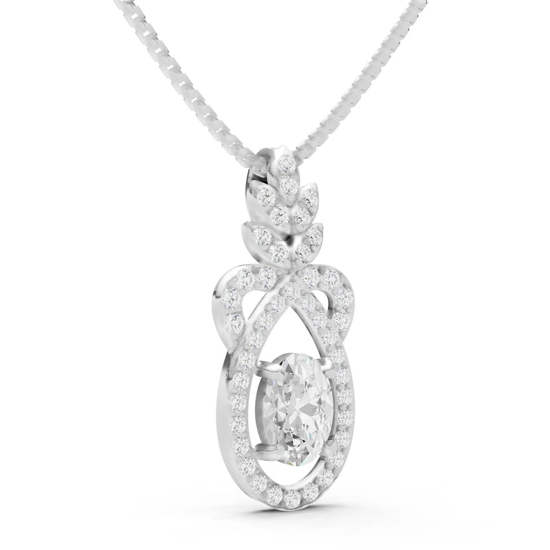 Regal Knot Oval Focus Splendor Pendant