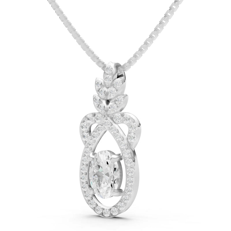 Regal Knot Oval Focus Splendor Pendant