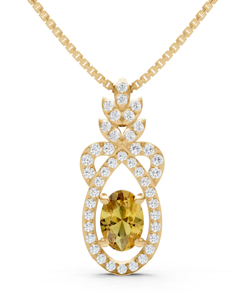 Regal Knot Oval Focus Splendor Pendant