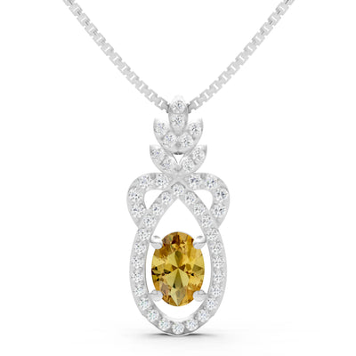 Regal Knot Oval Focus Splendor Pendant