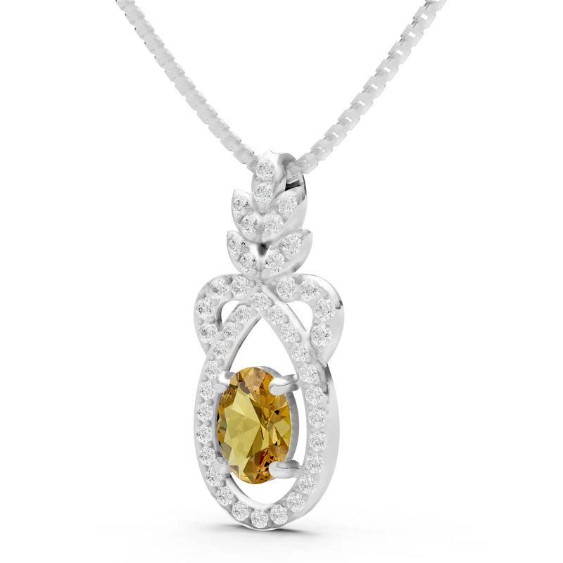 Regal Knot Oval Focus Splendor Pendant
