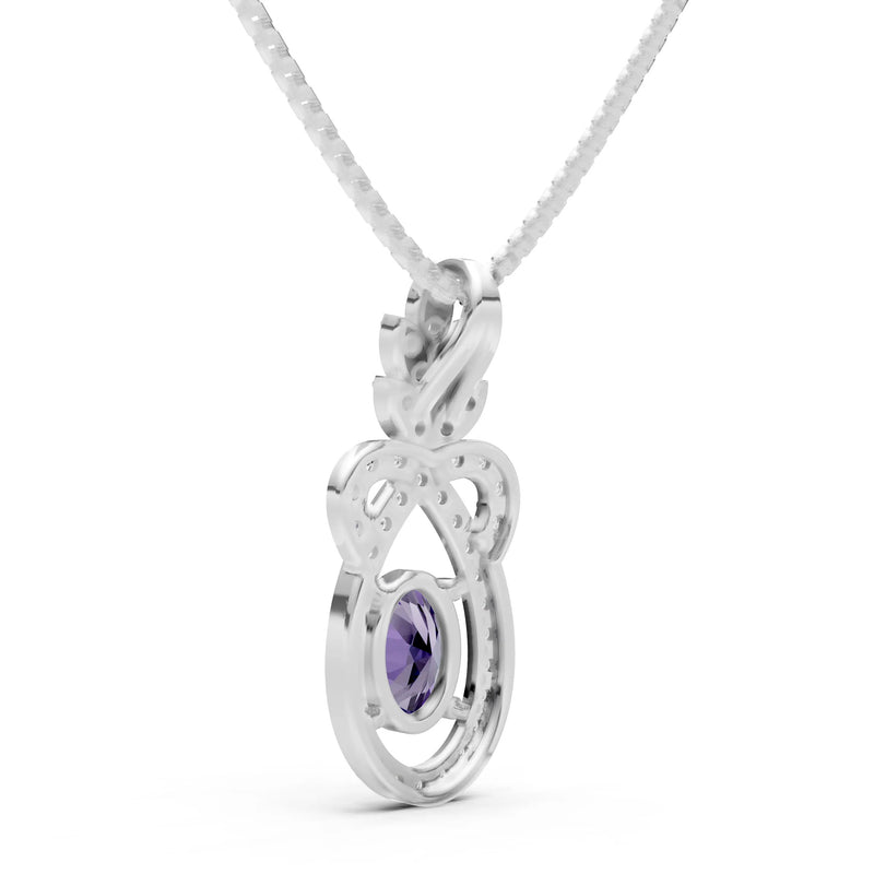 Regal Knot Oval Focus Splendor Pendant