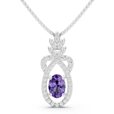 Regal Knot Oval Focus Splendor Pendant