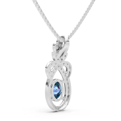 Regal Knot Oval Focus Splendor Pendant