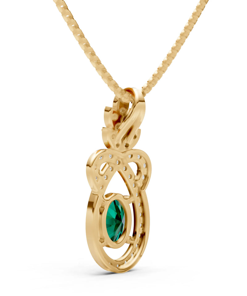 Regal Knot Oval Focus Splendor Pendant