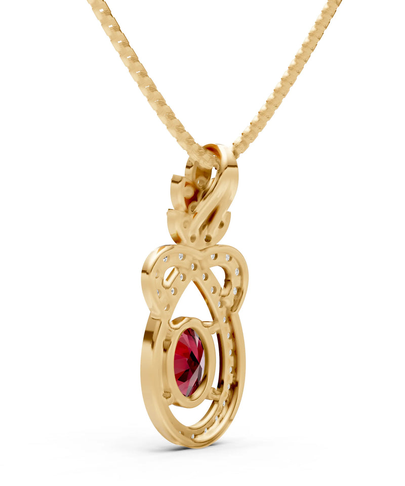 Regal Knot Oval Focus Splendor Pendant