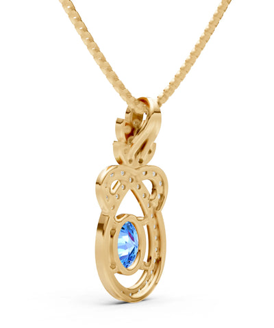Regal Knot Oval Focus Splendor Pendant