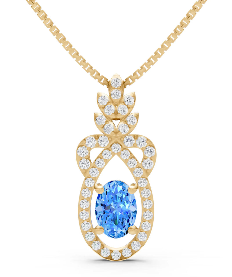 Regal Knot Oval Focus Splendor Pendant